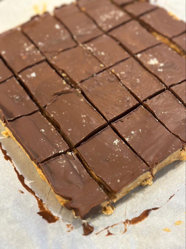 Postpartum Freezer Meal Prep - Chocolate Peanut Butter Oat Bars