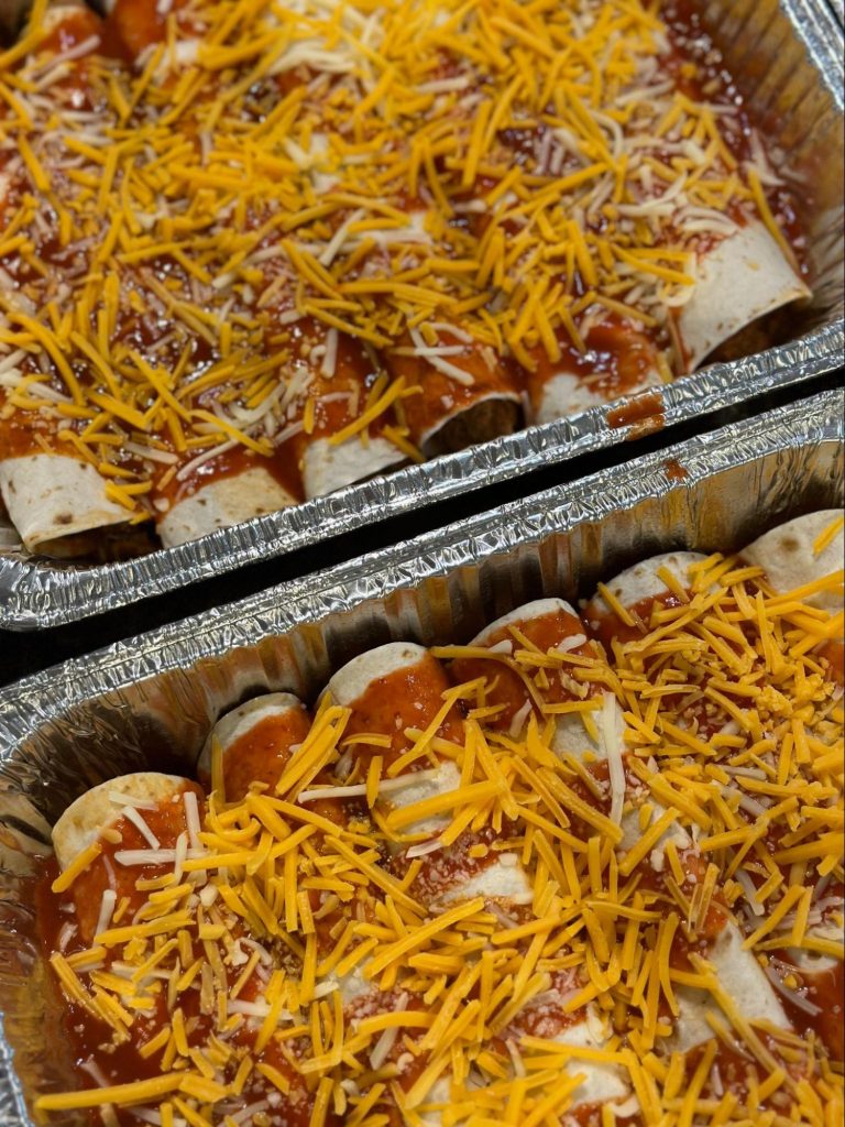 Postpartum Freezer Meal Prep - Enchiladas